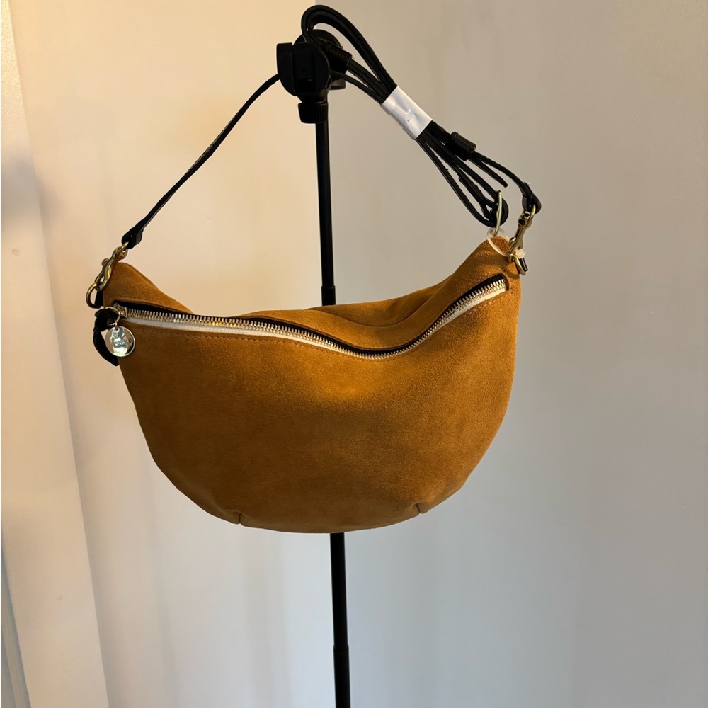 Clare V. tan suede Grande Fanny